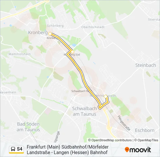 S4 Bus Line Map