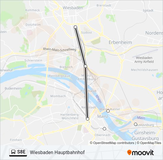 S8E Bus Line Map