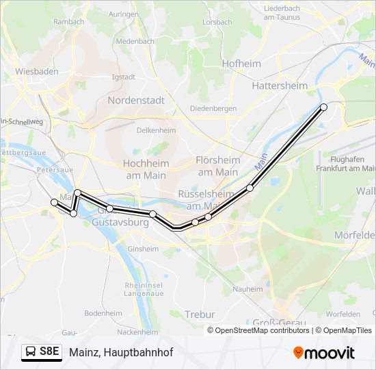 S8E Bus Line Map