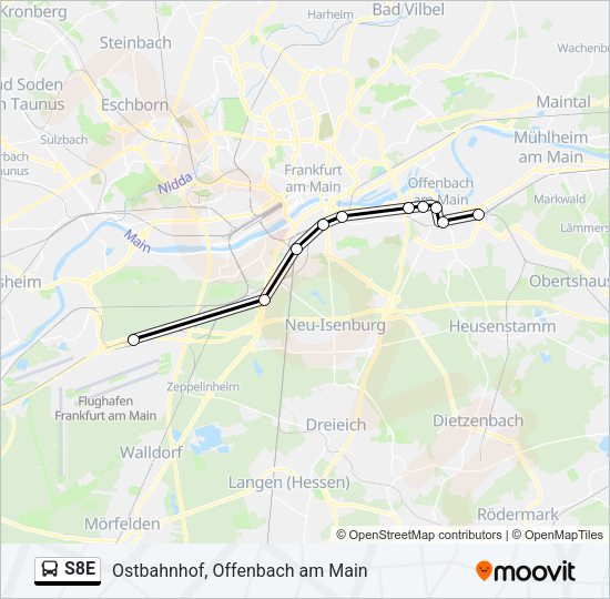 S8E Bus Line Map
