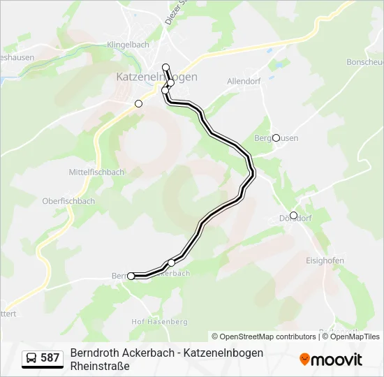 linie 587 Karte