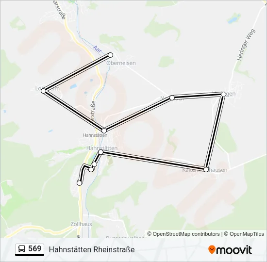 569 Bus Line Map