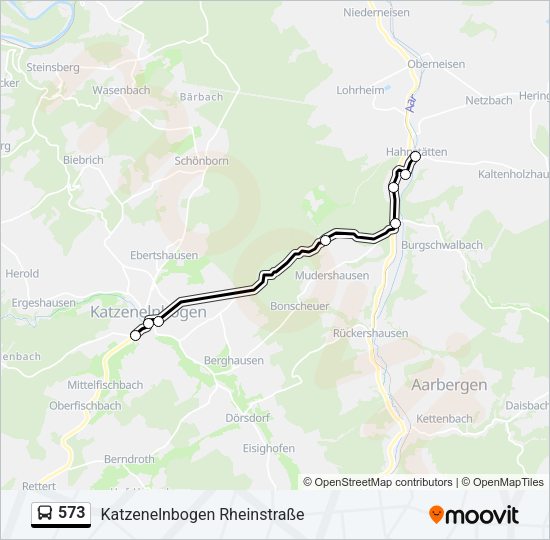 573 Bus Line Map