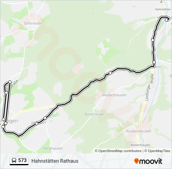 573 Bus Line Map
