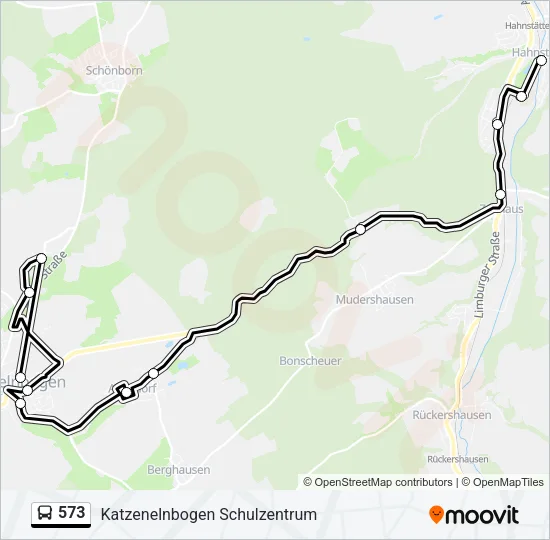 573 Bus Line Map
