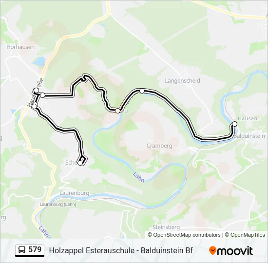 579 Bus Line Map
