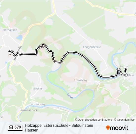 579 Bus Line Map