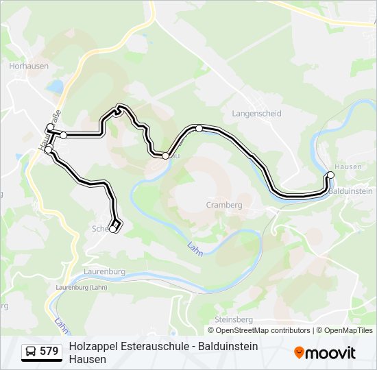 579 Bus Line Map