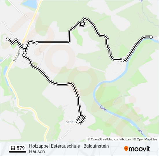 579 Bus Line Map