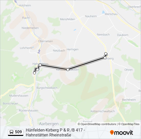 509 Bus Line Map