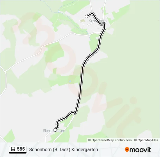 585 Bus Line Map