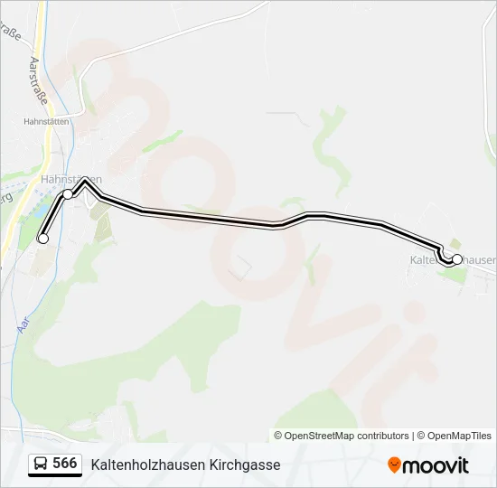566 Bus Line Map