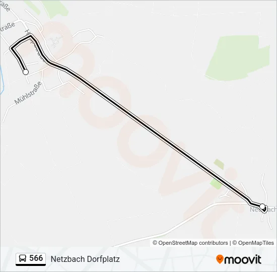 566 Bus Line Map