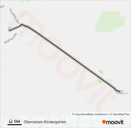 566 Bus Line Map