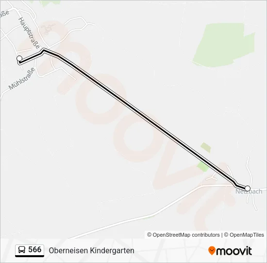 566 Bus Line Map