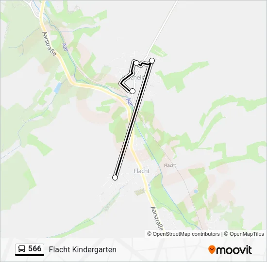 566 Bus Line Map