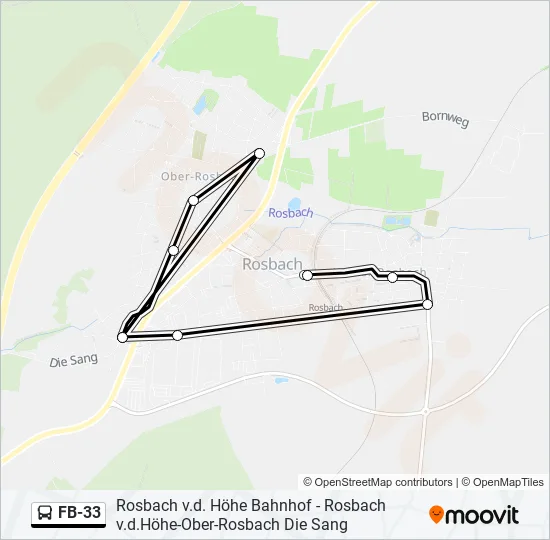 FB-33 Bus Line Map