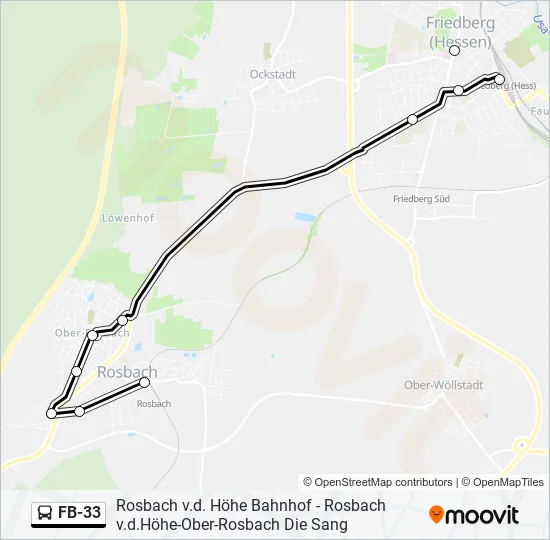 FB-33 Bus Line Map