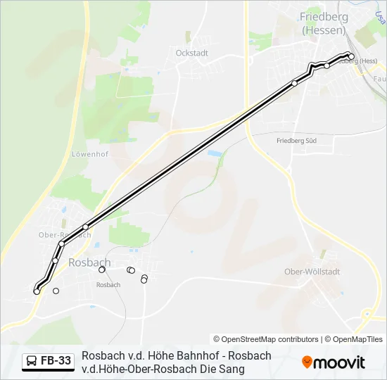 FB-33 Bus Line Map
