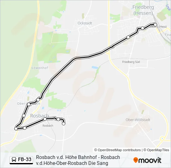 FB-33 Bus Line Map