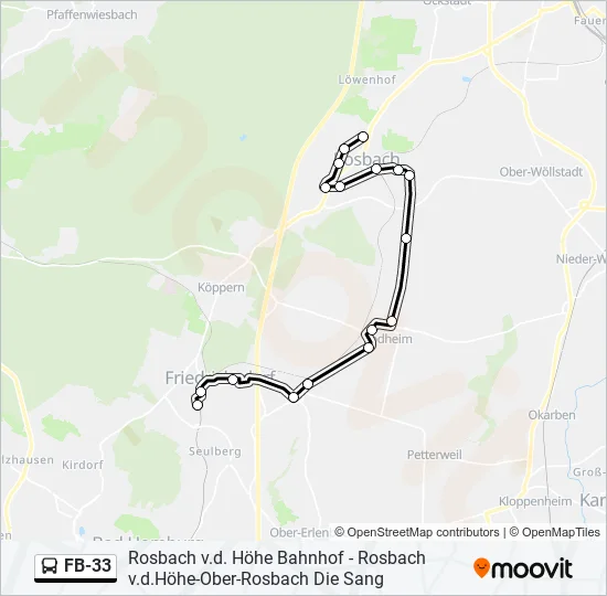 FB-33 Bus Line Map