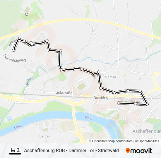 2 Bus Line Map