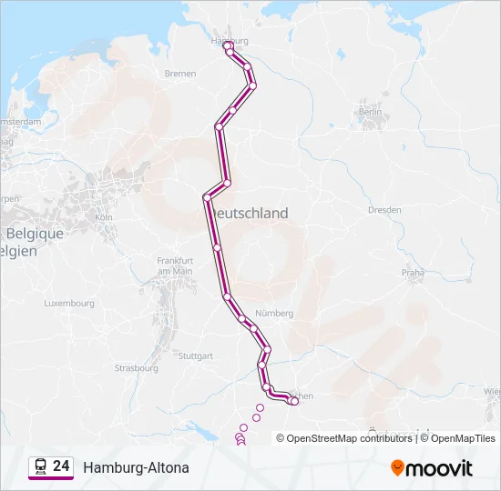 24 Train Line Map