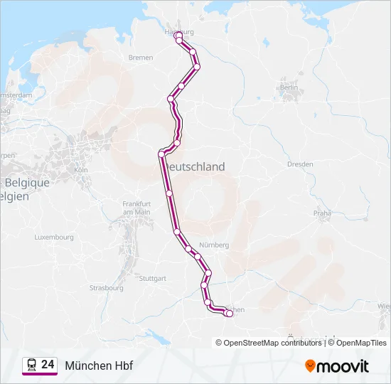 24 Train Line Map