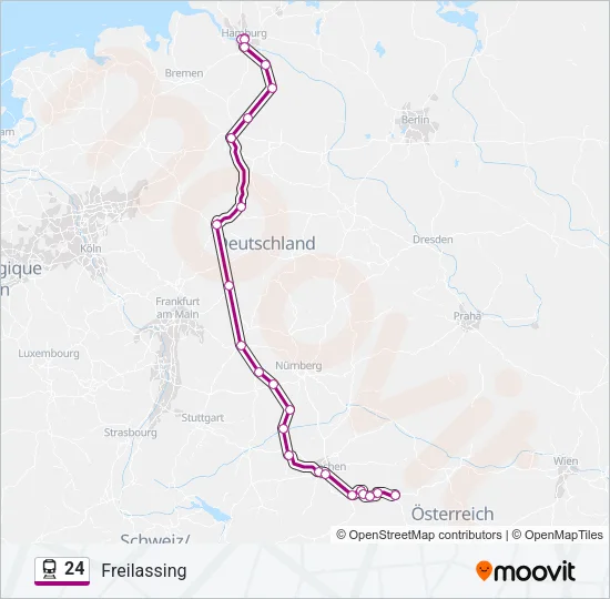 24 Train Line Map