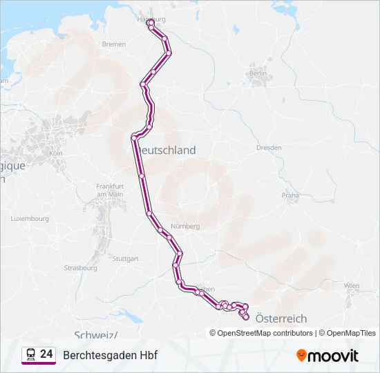 24 Train Line Map