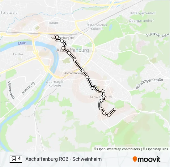 4 Bus Line Map