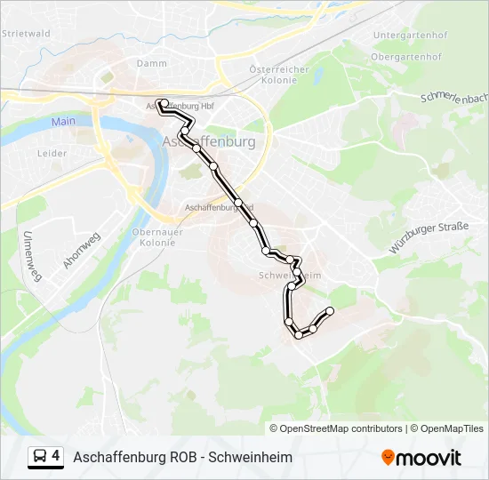4 Bus Line Map