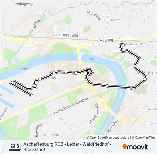 3 bus Line Map