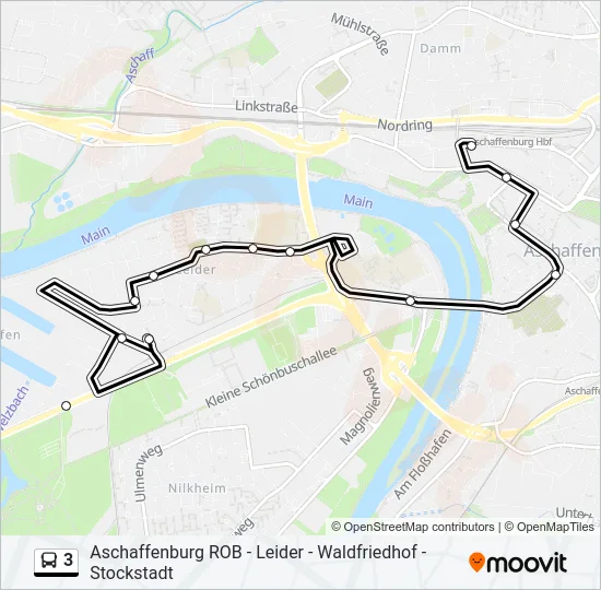 3 Bus Line Map
