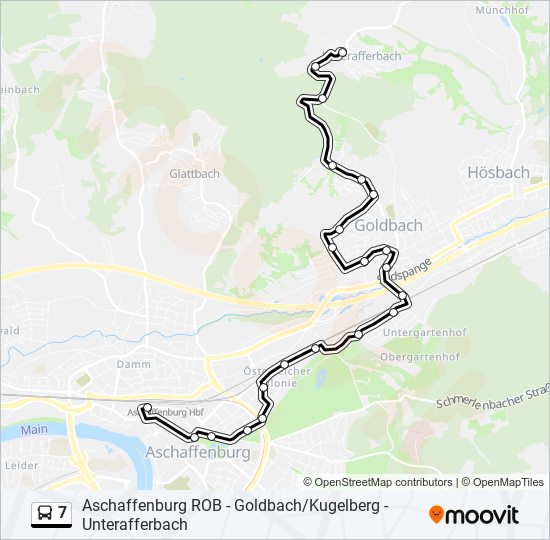 7 bus Line Map