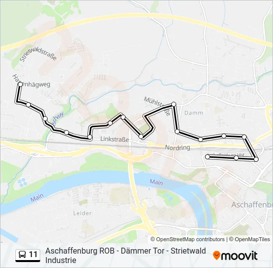 11 Bus Line Map
