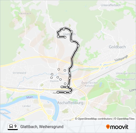 9 Bus Line Map