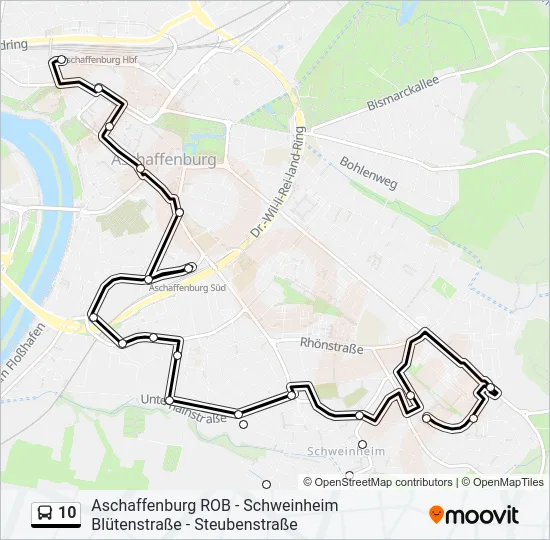 10 Bus Line Map