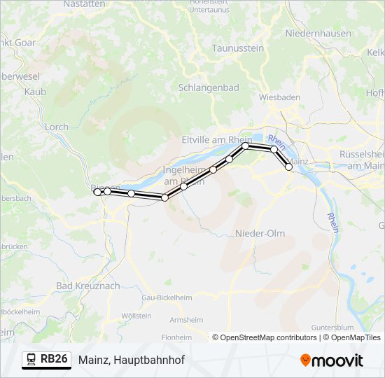 RB26 Train Line Map
