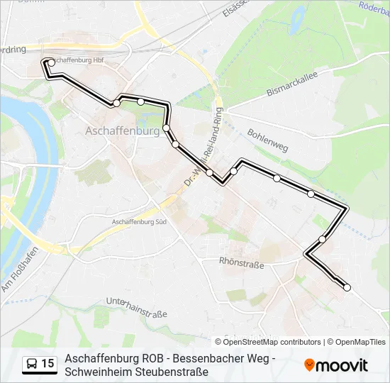 15 Bus Line Map