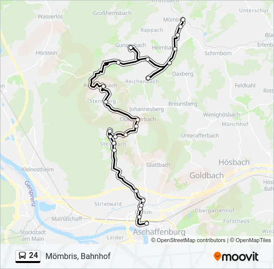 24 Bus Line Map