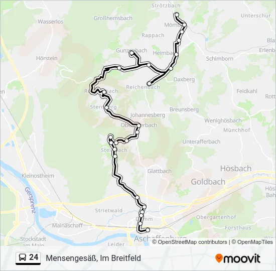 24 Bus Line Map