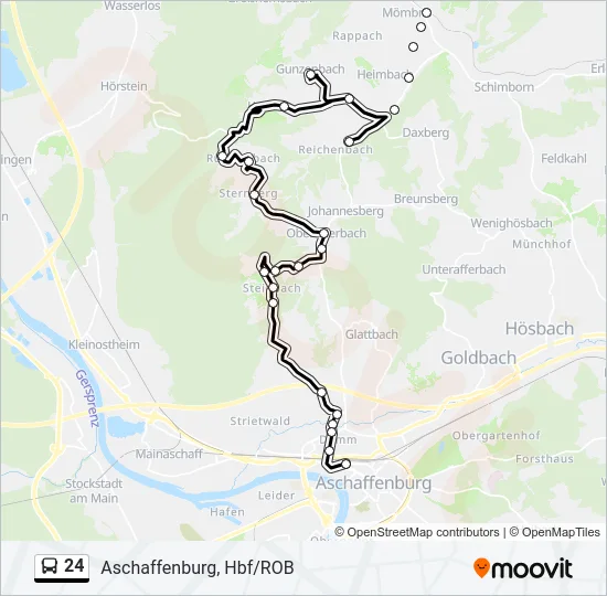 24 Bus Line Map