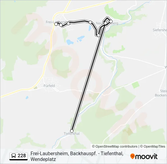 228 Bus Line Map