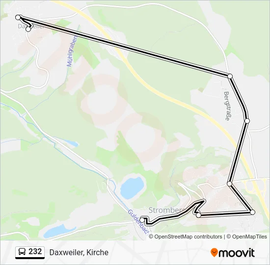 232 Bus Line Map