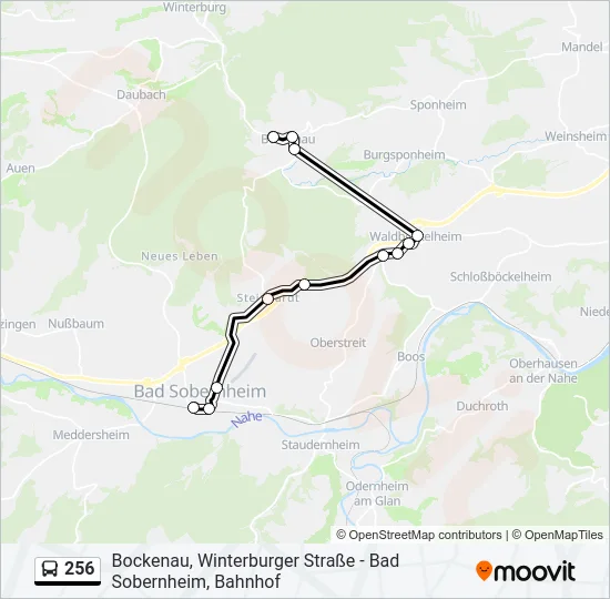 256 Bus Line Map