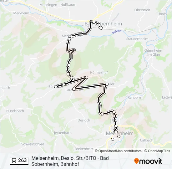 263 Bus Line Map