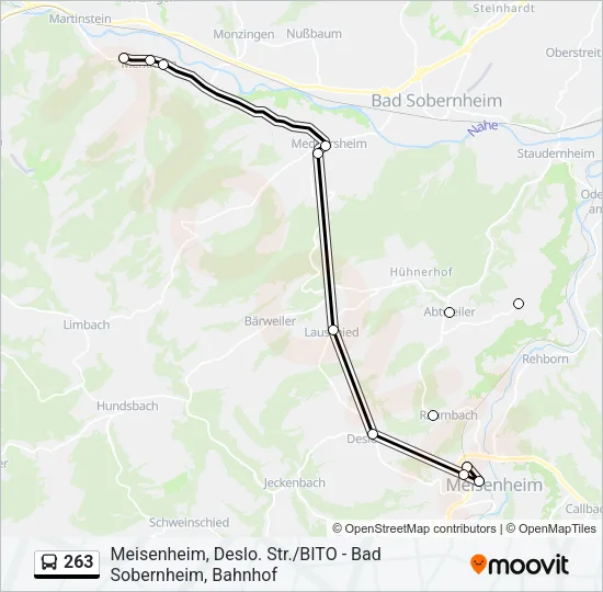 263 Bus Line Map