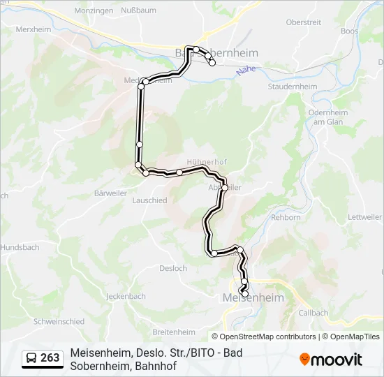 263 Bus Line Map