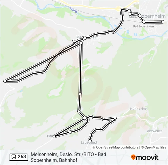 263 Bus Line Map